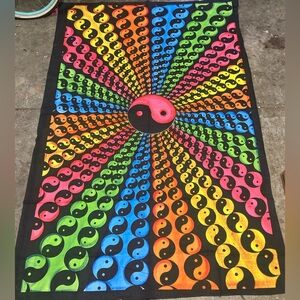 HUGE cotton yin yang tapestry